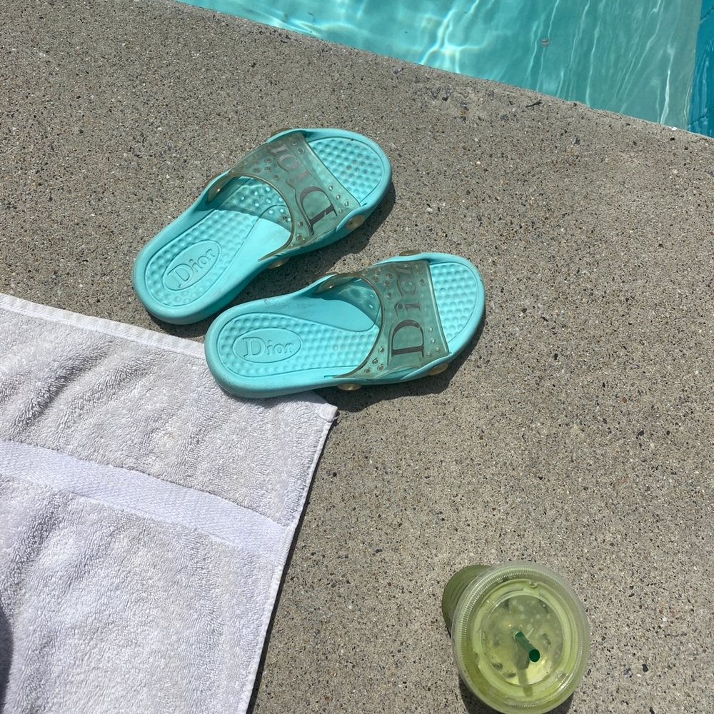 Vintage Dior pool slides